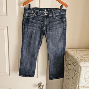 7 For All Mankind 28 *33" Actual Waist Crop Josefina Jean